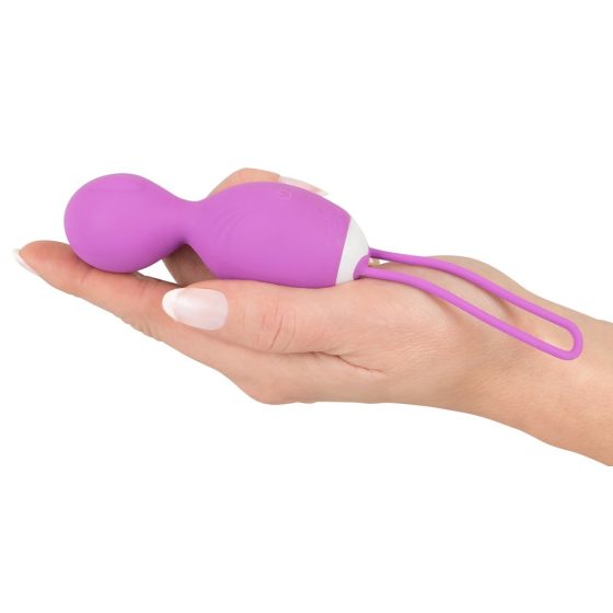 SMILE Rotating Love Ball - rádiem řízené rotující vibrační vajíčko na baterie (fialové)