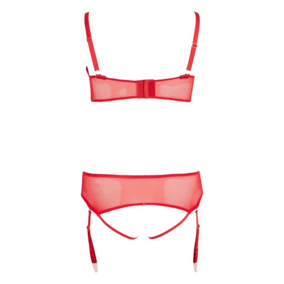Cottelli Plus Size - variabilní dvojice spodního prádla (červená)