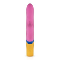   PMV20 Copy Dolphin - nabíjecí vibrátor s rotační hlavicí a ramínkem na klitoris (růžový)