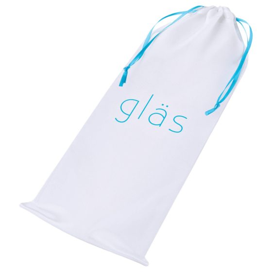 GLAS – klasické skleněné anální dildo dvojité (černé)