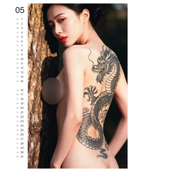 Tattoo Girls 2027 - ερωτικό ημερολόγιο τοίχου (1 τεμ.)