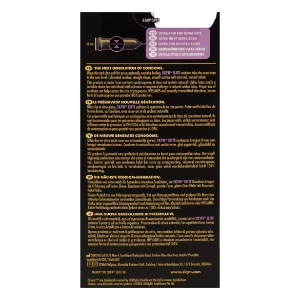 Manix SKYN Elite - προφυλακτικό ultra λεπτό χωρίς λάτεξ - 10 τεμάχια