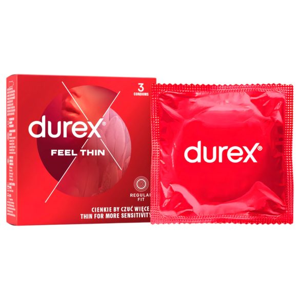Durex Feel Thin - πραγματική ευαίσθηση προφυλακτικό (3 τεμ)