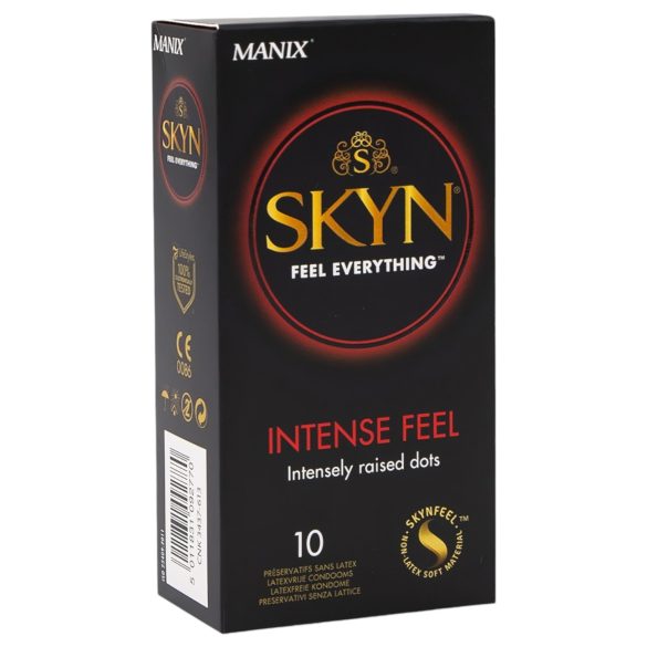 Manix SKYN Intense - μη λατέξ, έντονα κυμβελορισμένο προφυλακτικό (10τμχ)