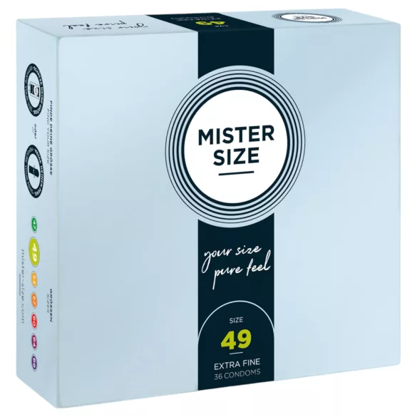 Mister Size - λεπτό προφυλακτικό - 49mm - συσκευασία 36 τεμαχίων