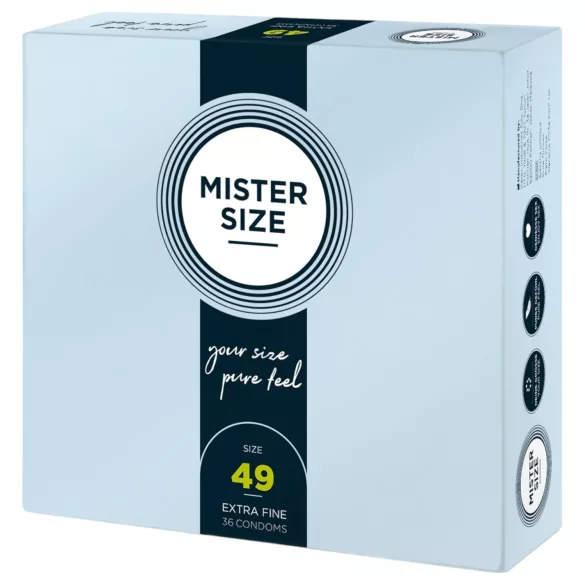 Mister Size - λεπτό προφυλακτικό - 49mm - συσκευασία 36 τεμαχίων
