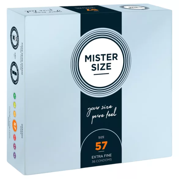 Mister Size - λεπτό προφυλακτικό - 57mm - συσκευασία 36 τεμαχίων