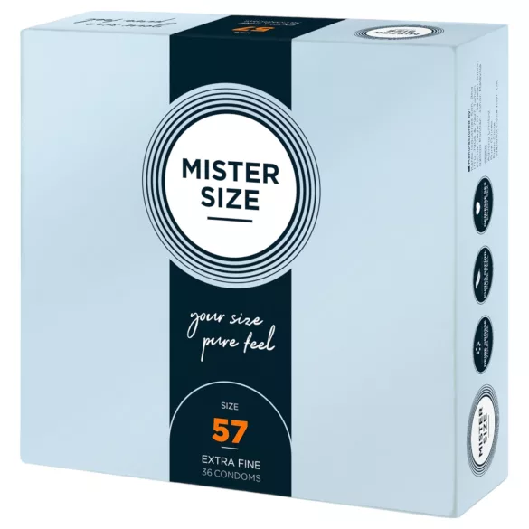 Mister Size - λεπτό προφυλακτικό - 57mm - συσκευασία 36 τεμαχίων