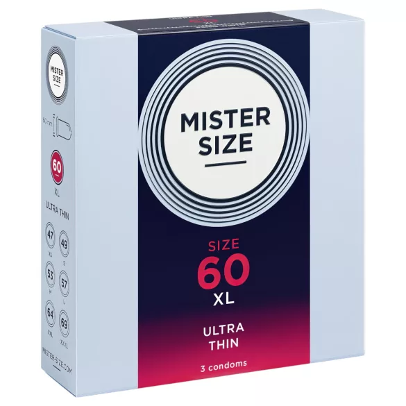 Mister Size - λεπτό προφυλακτικό - 60mm - 3 τεμάχια