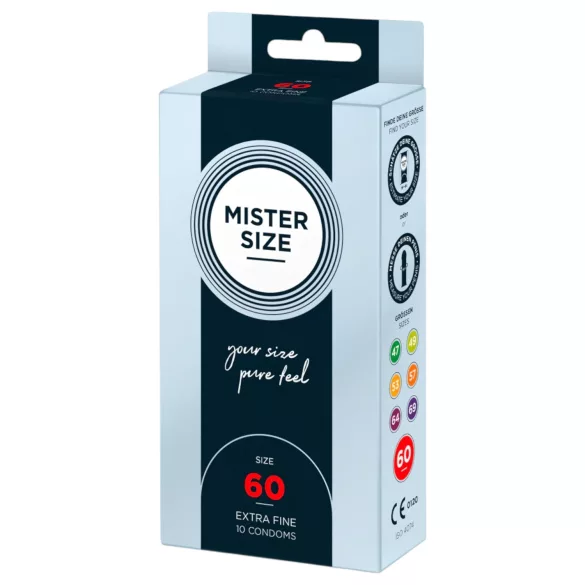 Mister Size - λεπτό προφυλακτικό - 60mm - συσκευασία 10 τεμαχίων