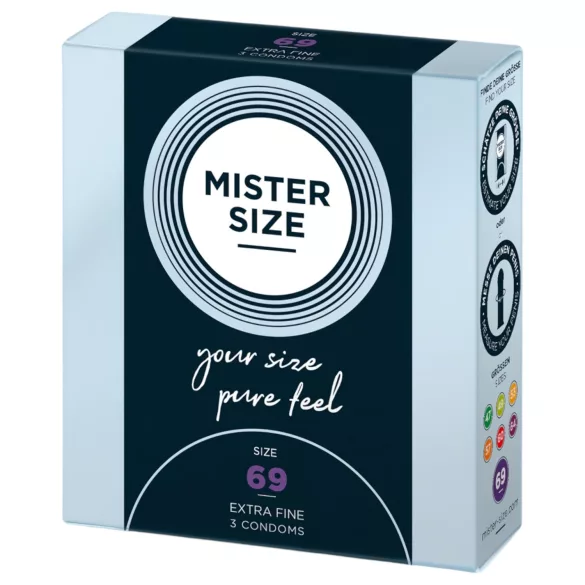 Mister Size - λεπτό προφυλακτικό - 69mm - 3 τεμάχια