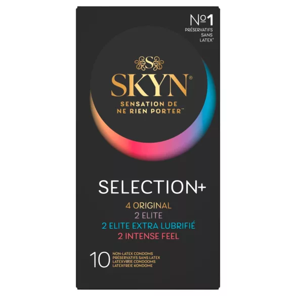 SKYN Selection+ - συλλογή προφυλακτικών χωρίς λάτεξ (10 τεμάχια)