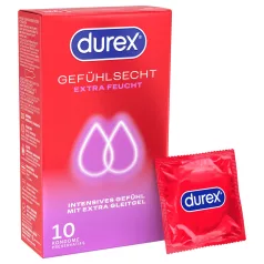   Durex - προφυλακτικά με έξτρα λιπαντικό (10 τεμ.)