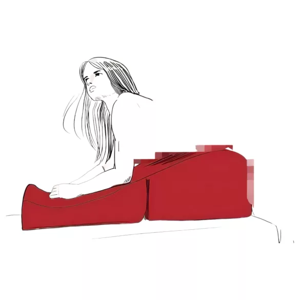 Liberator - σεξουαλικό μαξιλάρι σετ - μαύρο