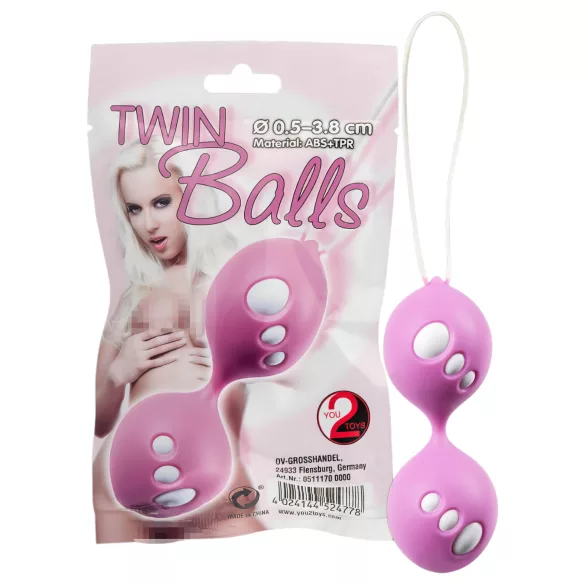 You2Toys - σφαίρες kegel διπλές - ροζ - γυναίκα
