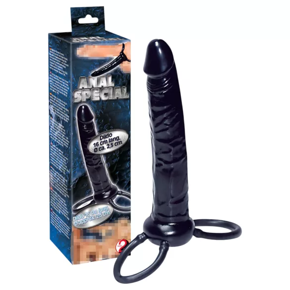 You2Toys - ομοίωμα πέους πρωκτικό - μαύρο