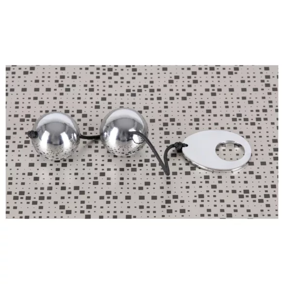 Bad Kitty - μπίλια kegel για γυναίκα - ασημί