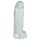 Crystal Clear Big Dong - ζελέ γιγάντιο δονητικό ομοίωμα (21,5 cm)
