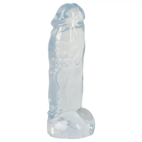 Crystal Clear Big Dong - ζελέ γιγάντιο δονητικό ομοίωμα (21,5 cm)