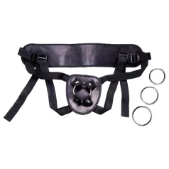   You2Toys - ζώνη strap-on unisex - ρυθμιζόμενη - μαύρο