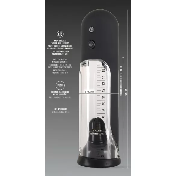 Rebel - αυτόματη αντλία πέους - ανδρικά sex toys