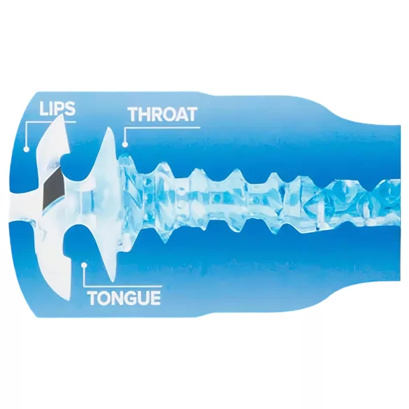 Fleshlight Turbo Thrust - ανδρικό masturbator με ισχυρή αναρρόφηση - μπλε