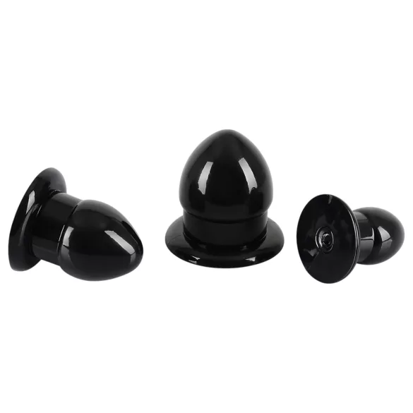You2Toys - Stretching Plug Kit - σετ πρωκτικών plugs - 3 τεμ. (μαύρο)