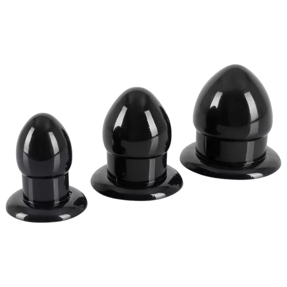 You2Toys - Stretching Plug Kit - σετ πρωκτικών plugs - 3 τεμ. (μαύρο)
