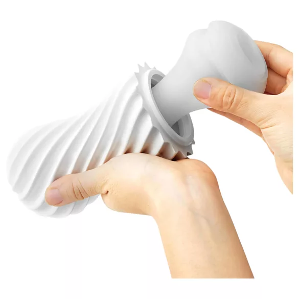 TENGA Flex - ανδρικός αυνανιστής - λευκό