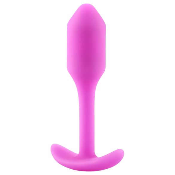b-vibe Snug Plug 1 - άνετο πρωκτικό plug με εσωτερικό βάρος (55g) - ροζ