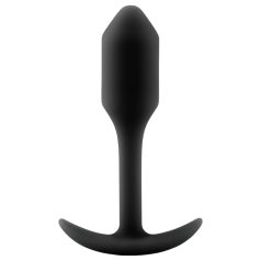   b-vibe Snug Plug 1 - πρωκτική σφήνα με εσωτερικό βάρος (55g) - μαύρο