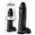 King Cock - δονητής ρεαλιστικός με όρχεις - 30cm - μαύρο