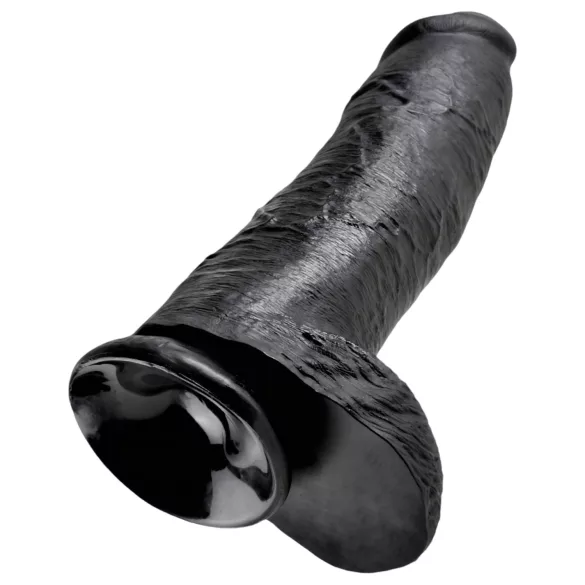 King Cock - δονητής ρεαλιστικός με όρχεις - 30cm - μαύρο