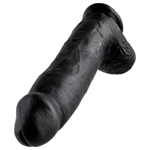 King Cock - δονητής ρεαλιστικός με όρχεις - 30cm - μαύρο
