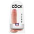 King Cock 8 με όρχεις dildo (20 cm) - φυσικό