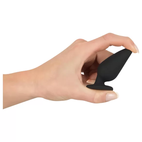 Black Velvets - πρωκτική σφήνα βαριού τύπου 40g - σιλικόνη μαύρη