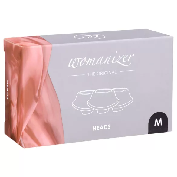 Womanizer Premium M - ανταλλακτικά καλύμματα αναρρόφησης - μαύρο (3 τεμ)
