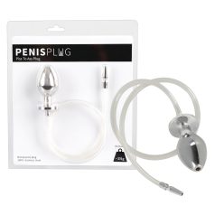   Piss to Ass Plug - κούφιος πρωκτικός δονητής με διαστολέα ουρήθρας