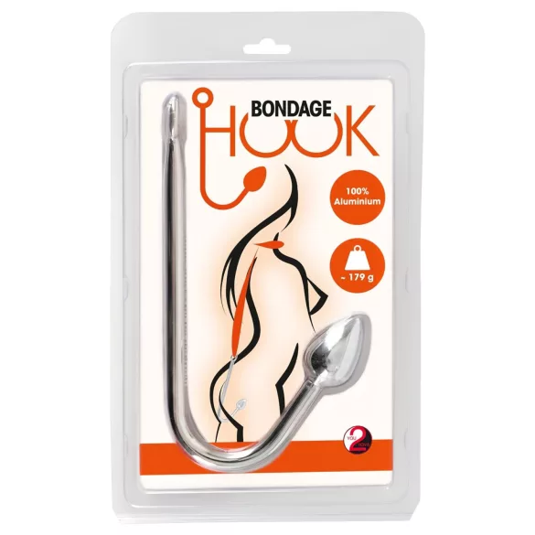 You2Toys - πρωκτικό άγκιστρο αλουμινίου 179g - ασημί