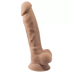   Silexd 7 - δονητής με βεντούζα - 17,5cm - φυσικό χρώμα