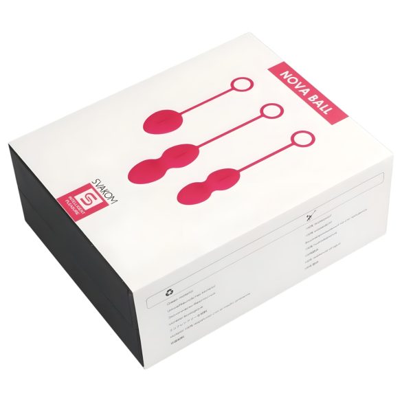 Svakom Nova - Σετ 3 κομματιών με γεϊσά μπάλες (κόκκινο)