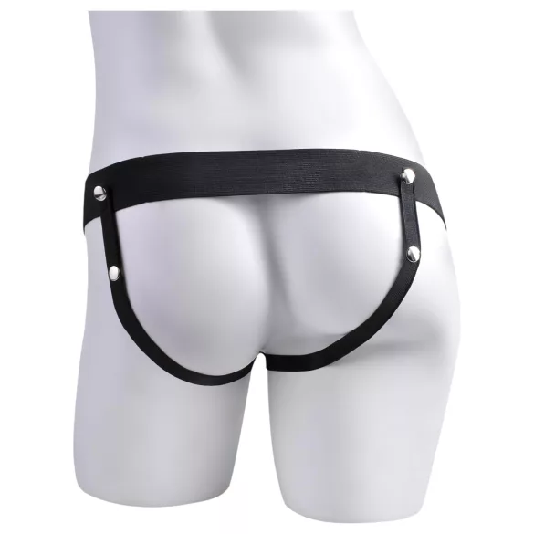 Fetish Strap-On - δονητής ζώνης με εκσπερμάτωση - δέρμα φυσικό 19cm