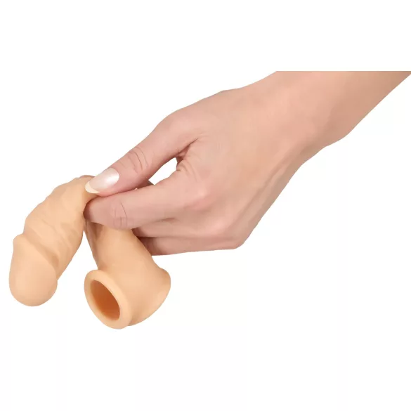Realistixxx - προέκταση πέους με δαχτυλίδι - 16cm φυσικό
