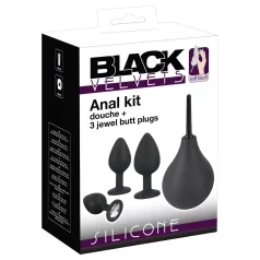   Black Velvets - σετ πρωκτικών plug (4 τεμαχίων, μαύρο)