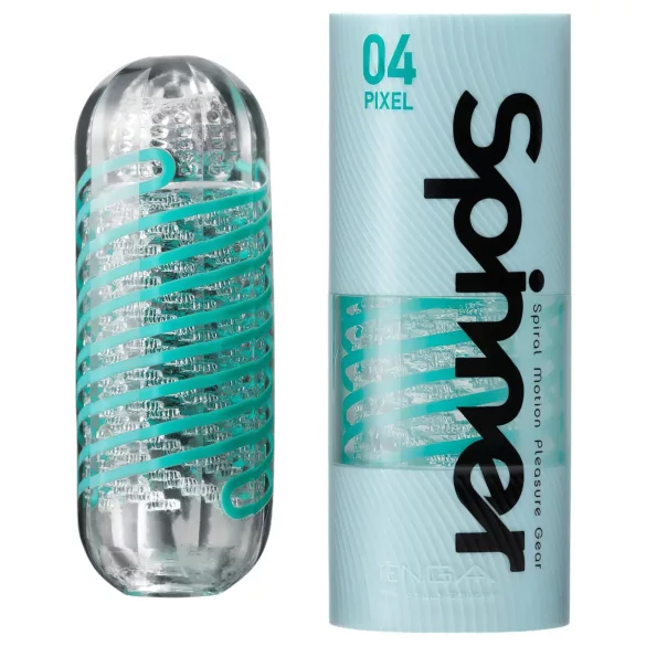 TENGA Spinner Pixel - ανδρικό αυνανιστήρι (διάφανο)
