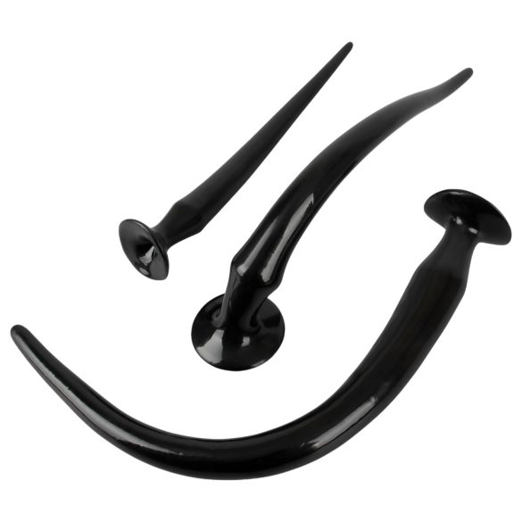 You2Toys - σετ πρωκτικών plugs extra μακρύ - 3 τεμάχια - μαύρο