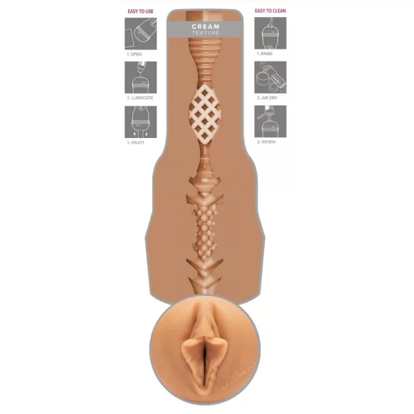 Fleshlight - ρεαλιστικό αυνανιστήρι vagina για άνδρα - φυσική απόχρωση