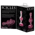 Icicles No. 75 - πρωκτική σφήνα καρδιά - γυάλινη - ροζ
