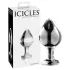 Icicles No. 25 - πρωκτική σφήνα κώνος - γυάλινη - διαφανής
