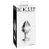 Icicles No. 25 - πρωκτική σφήνα κώνος - γυάλινη - διαφανής